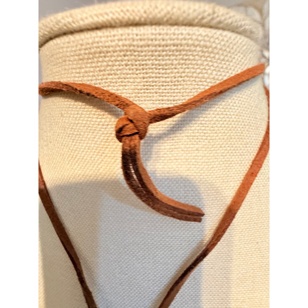 Vintage Boho Wood Tassel Pendant Necklace 30” - Picture 5 of 5